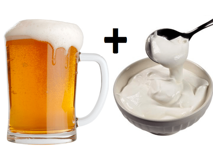 beer and sour cream to increase strength
