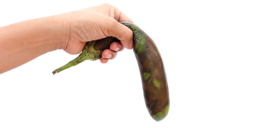 a limp vegetable symbolizes food harmful to potency