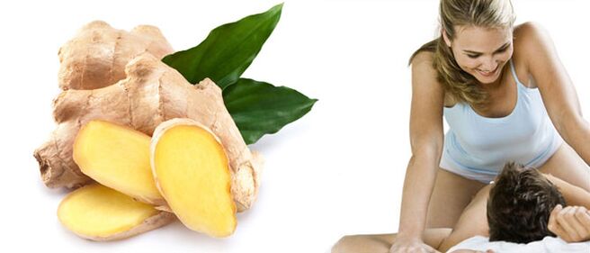 The benefits of ginger root for a man's strength
